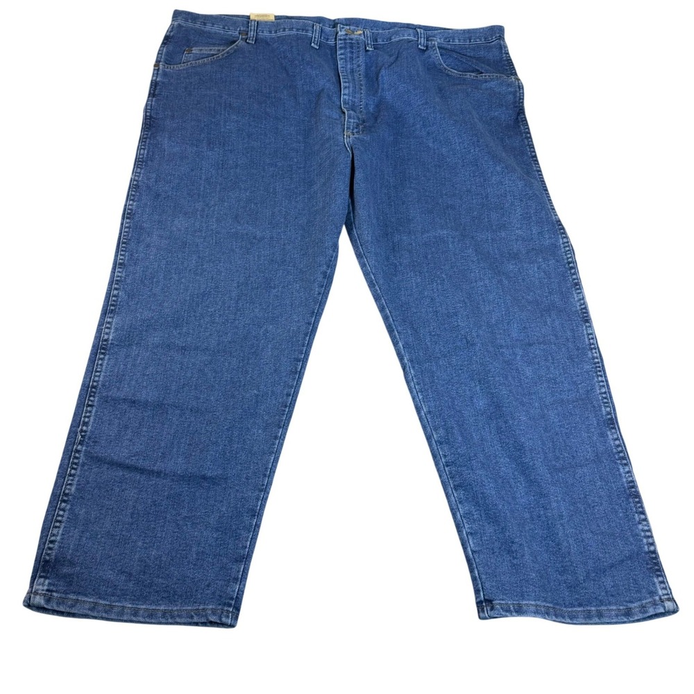 Wrangler Rugged Wear Relaxed Fit Stretch Flex Denim Jeans Blue 50x28 35005SW